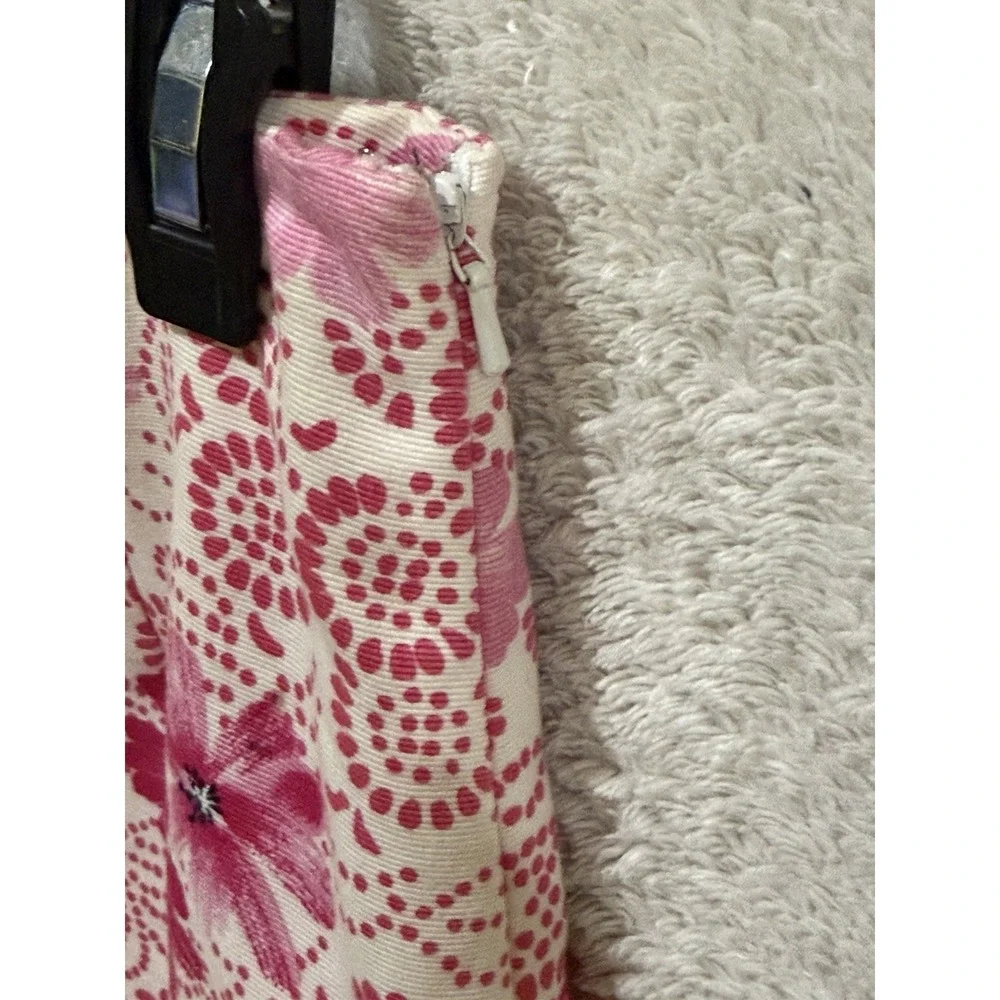 Ann‎ Taylor Skirt Size 6 Floral Print Straight Pencil Career Pink White